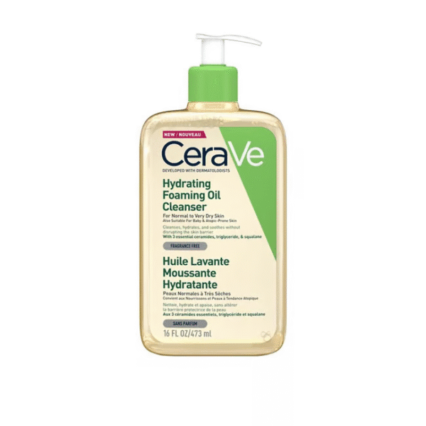 CeraVe Hydrating Foaming Oil Cleanser 473ml in UAE – For Normal to Very Dry Skin