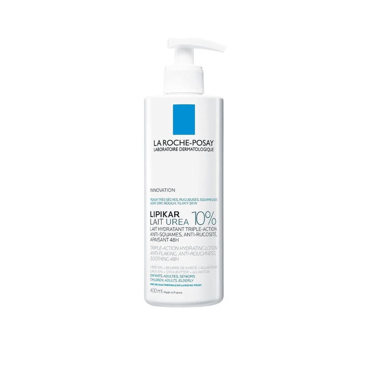 La Roche-Posay Lipikar Lait Urea 10% Lotion – Hydrating Body Lotion for Dry, Rough Skin UAE – 400ml