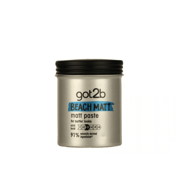 Got2b Beach Matt Paste 100ml – Texturizing Hair Wax for Matte Surfer Look